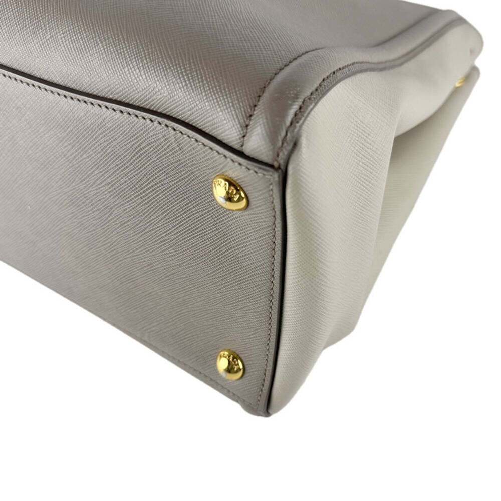 PRADA Gray Leather Shoulder Bag - Picture 9 of 13